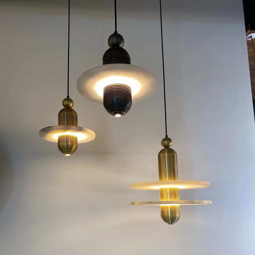 Alabaster Comet Pendant Lamp