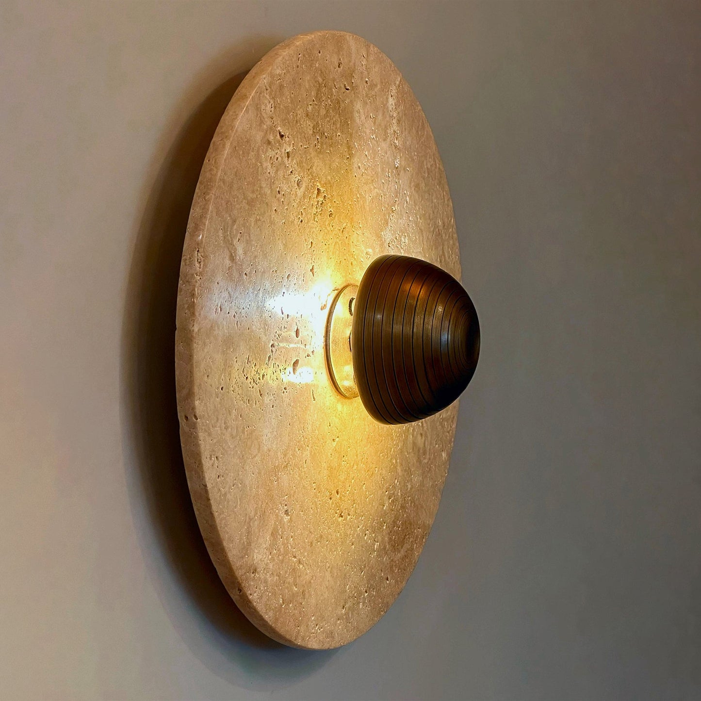 Bayeux Travertine Wall Lamp