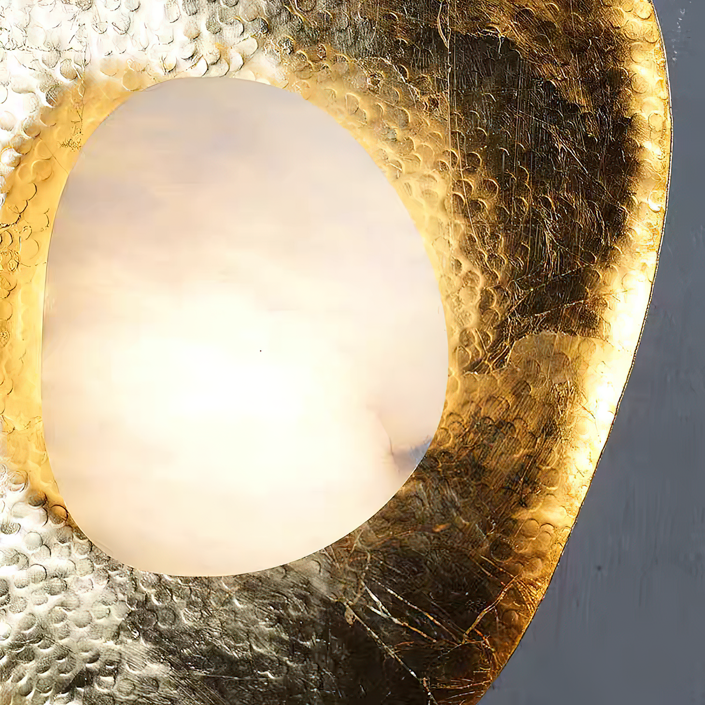 Pelor Hammered Lotus Leaf Sconce