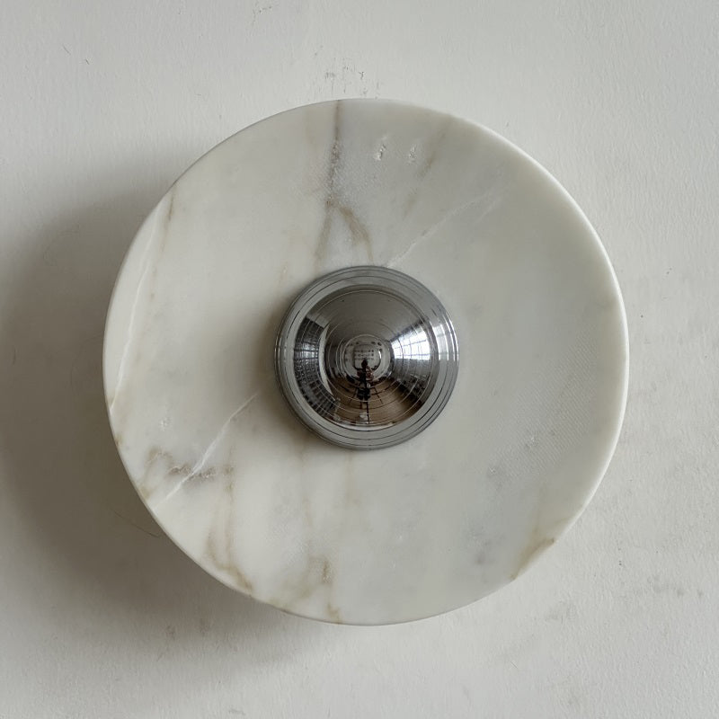 Isolde Round Marble Sconce