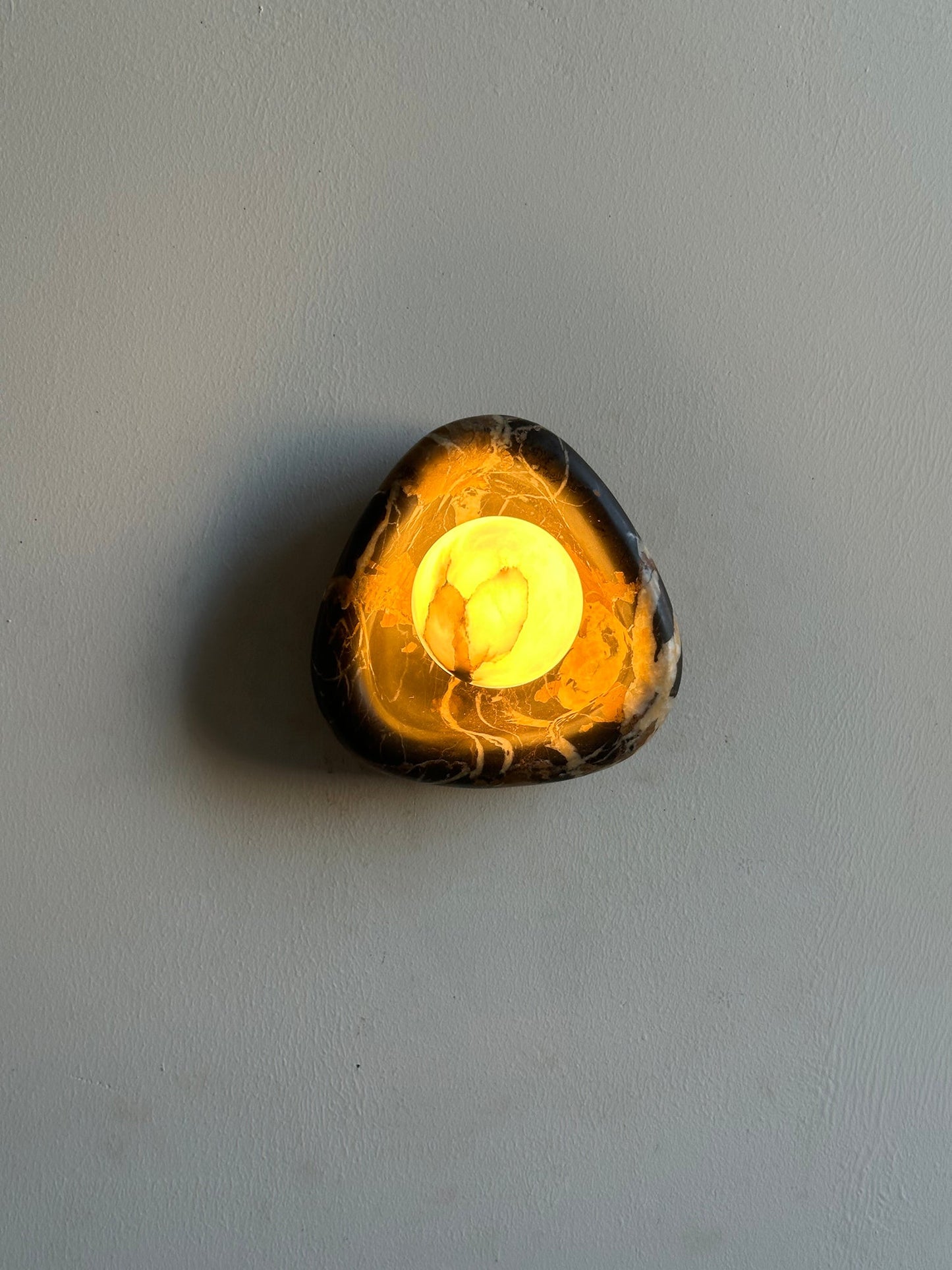 Black Pearl Marble Wall Lamp