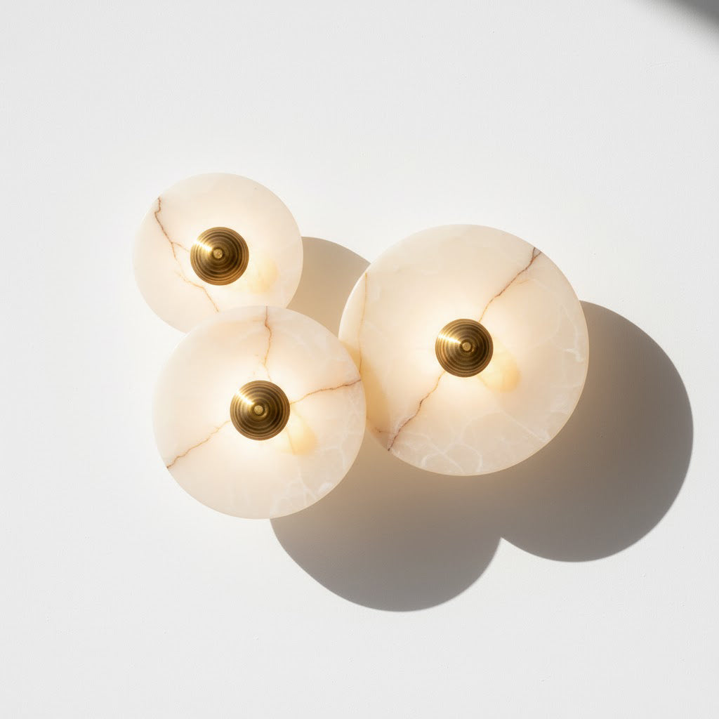 Isolde Marble Combination Alabaster Sconce