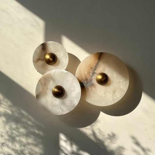 Isolde Marble Combination Alabaster Sconce
