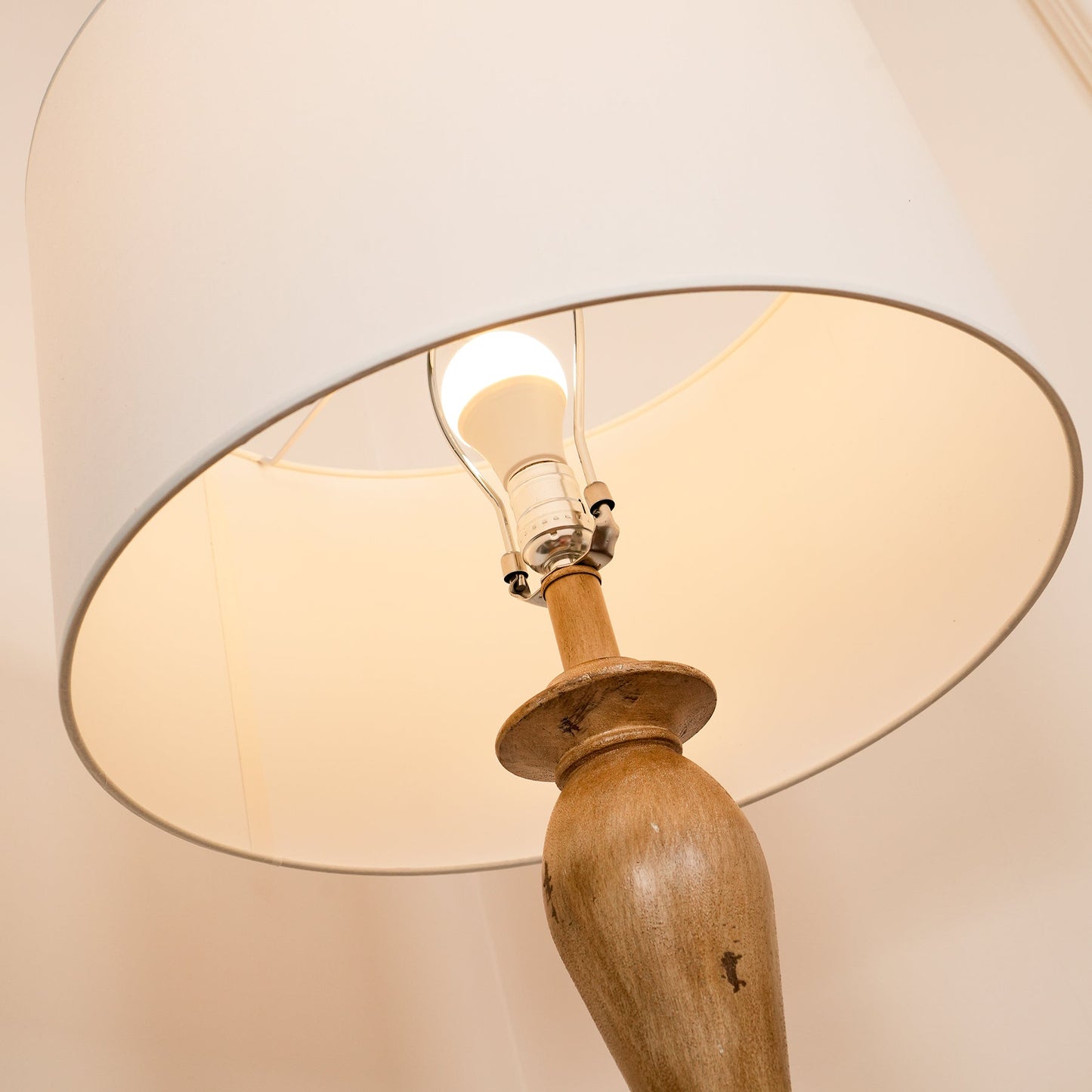 Pezenas Wood Effect Floor Lamp