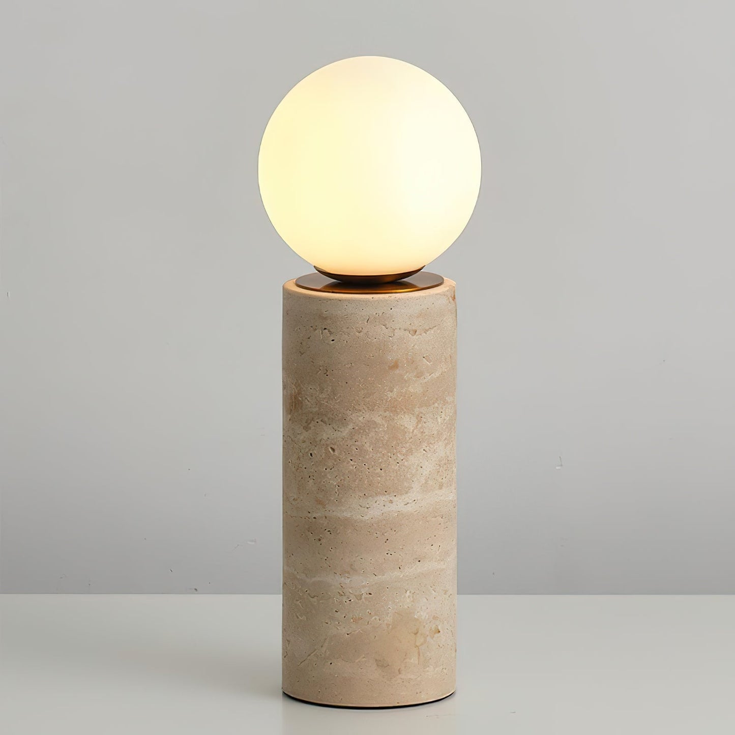 Aurelis Travertine Table Lamp