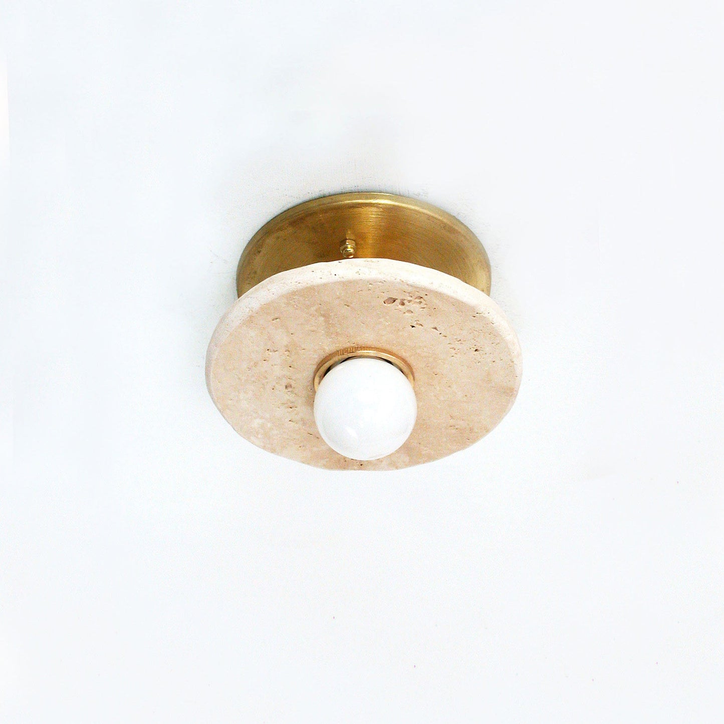 Iolite Travertine Wall Sconce
