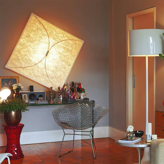 Barite Paper Plug-in Wall Light