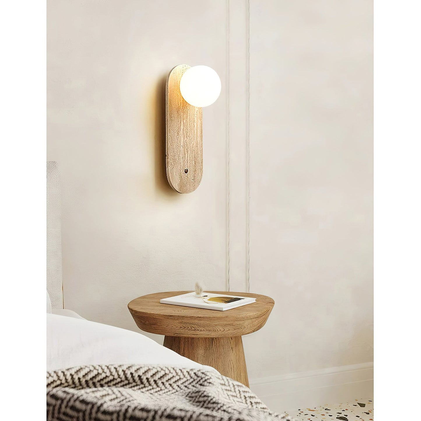 Valentin Travertine Wall Lamp