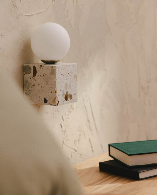 Elmine Terrazzo Cube Wall Sconce