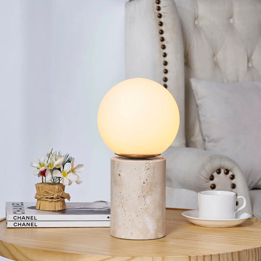 Andora Deeluxe Travertine Table Lamp