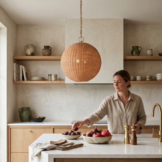 Galola Rattan Round Pendant Lamp