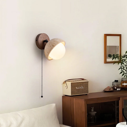 Lirika Travertine Wall Lamp