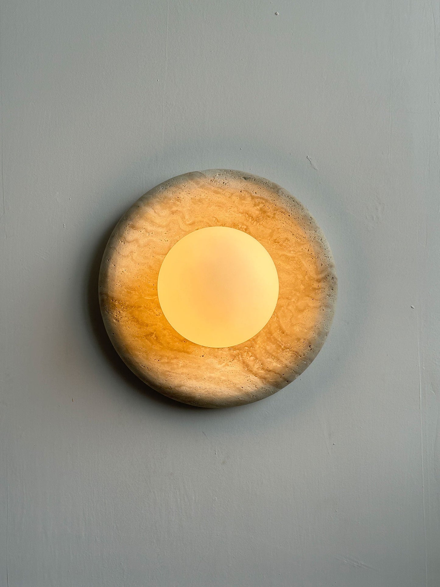 Solene Travertine Wall Sconce