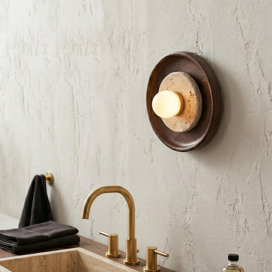 Inverleith Travertine Wall Sconce