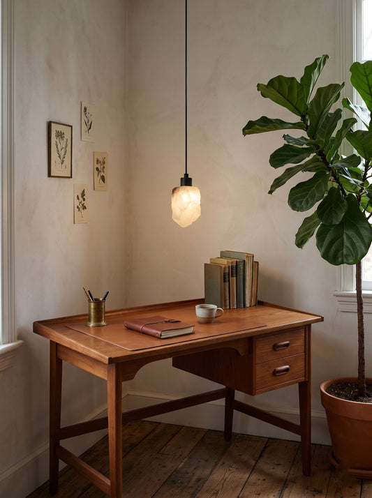 Solstice Nugget Alabaster Pendant Lamp