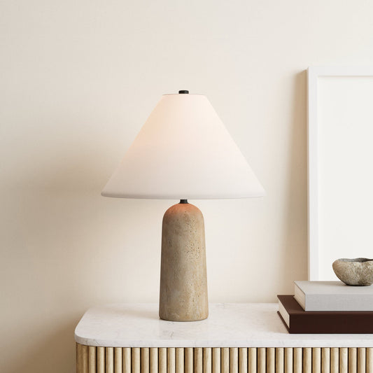 Belia Travertine Table Lamp