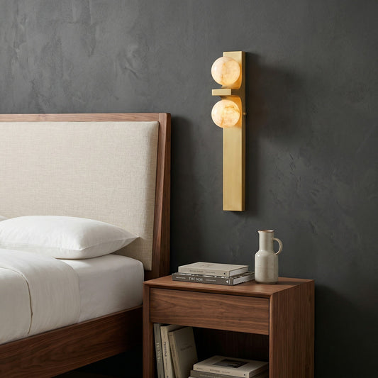 Anemone Alabaster Wall Sconce