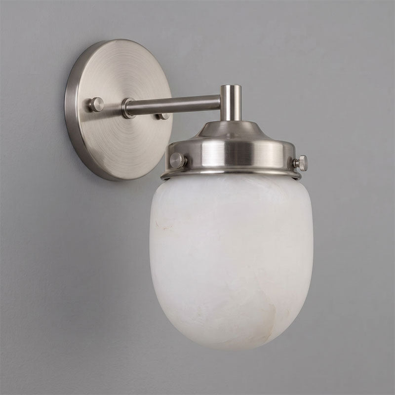 Bullet-shaped Alabaster Wall Sconce