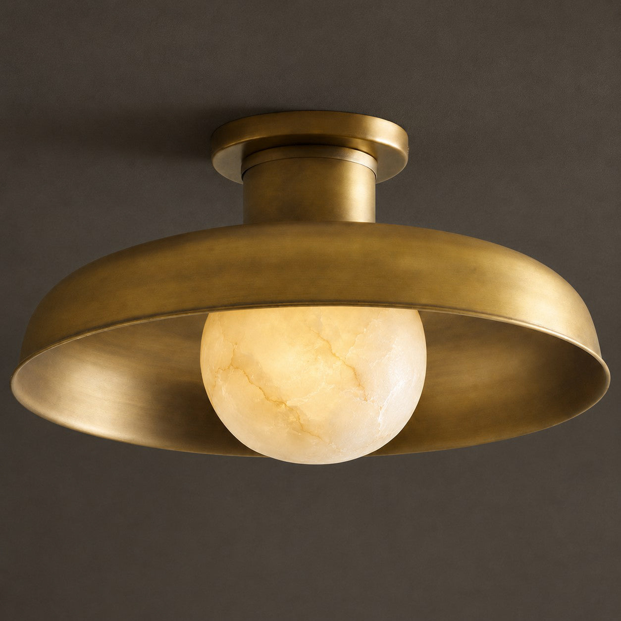Dora Alabaster Semi-Flush Mount
