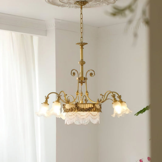 Camille Fringed Chandelier