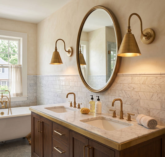 Stanmere Brass Wall Sconce