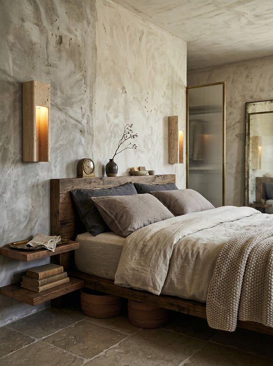 Esmia Travertine Wall Sconce