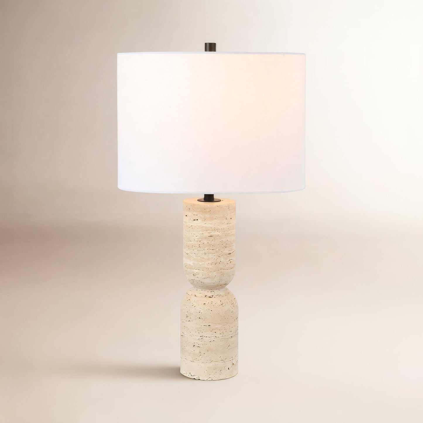Halen Travertine Table Lamp