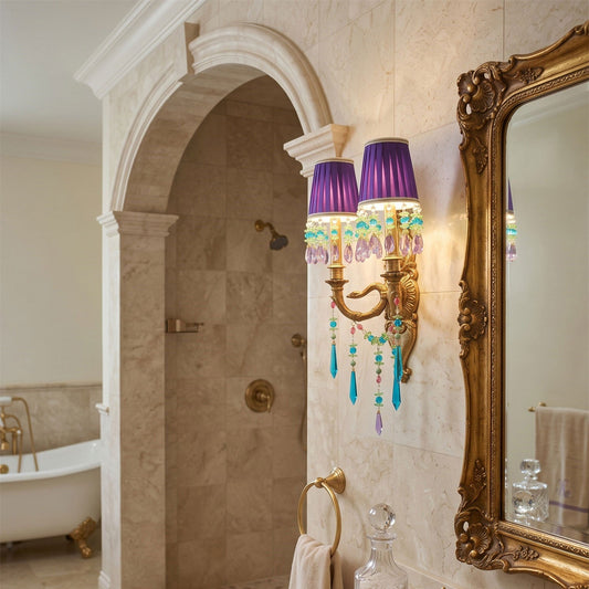 Perky Peacock Wall Sconce