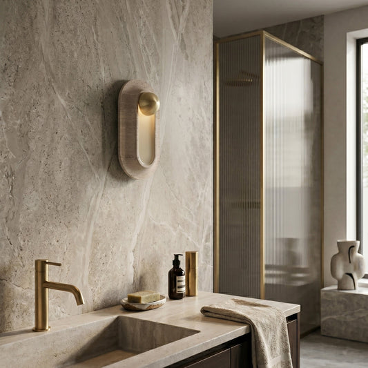 Javea Travertine Wall Sconce