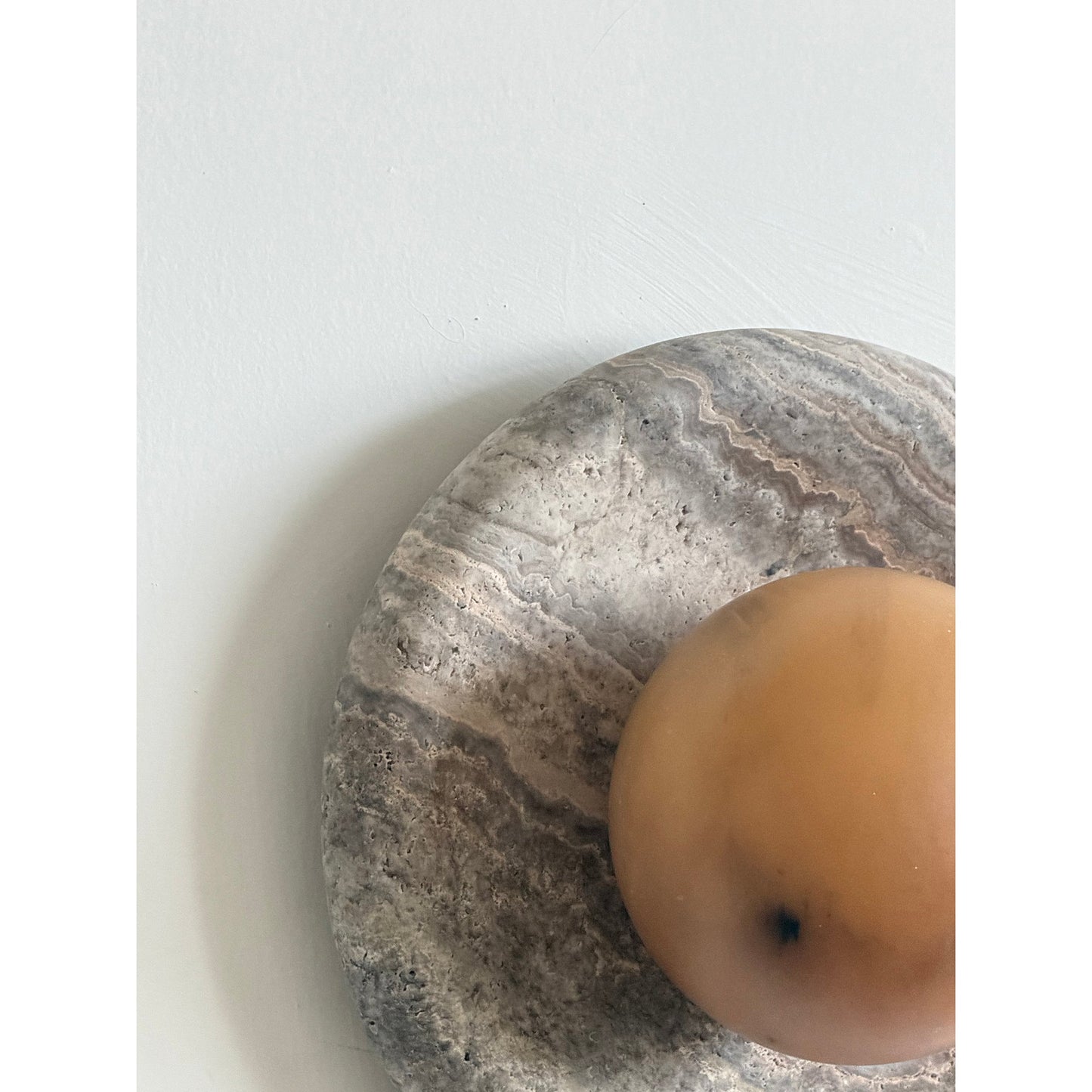 Solene Veined Alabaster Wall Sconce