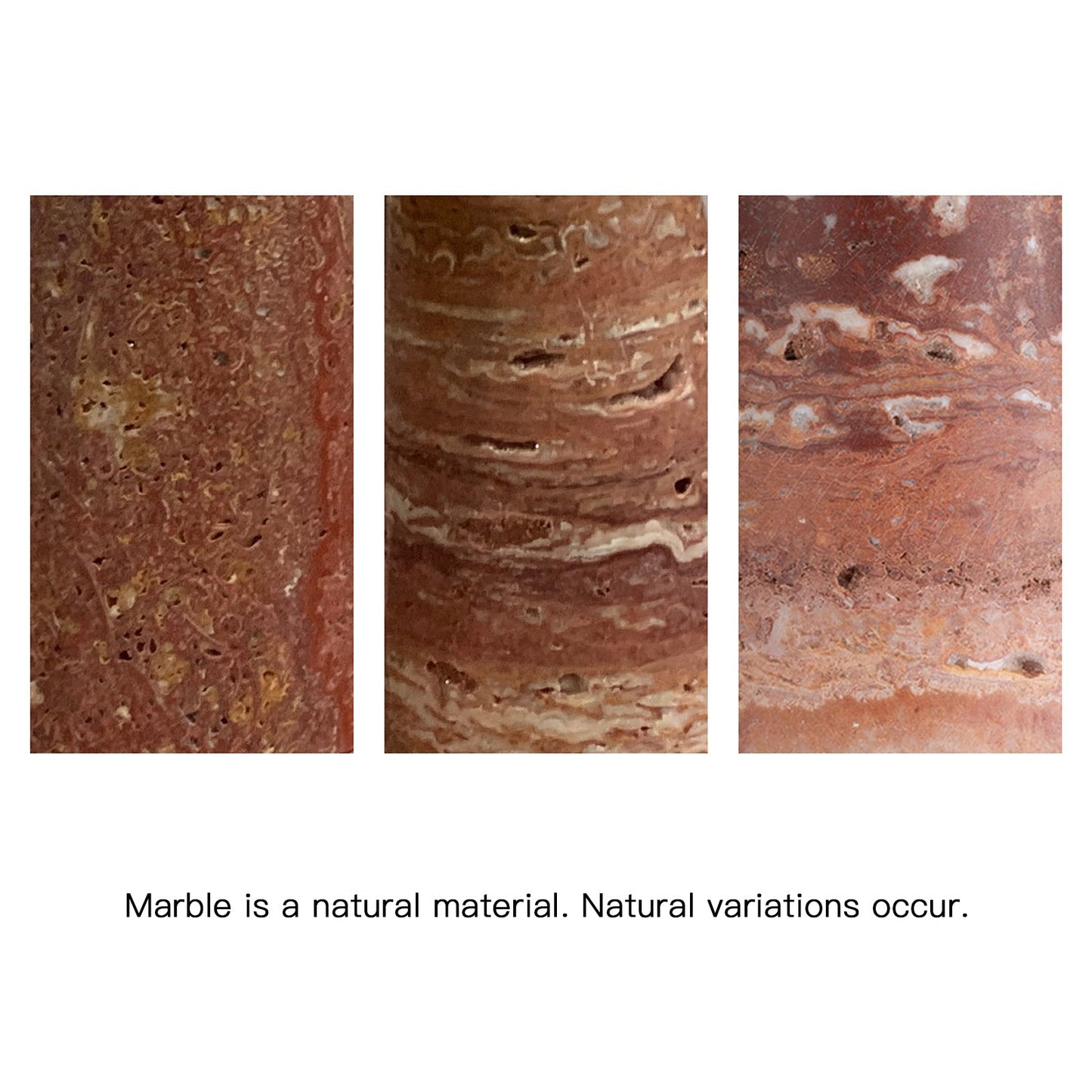 Vesika Marble Pleated Table Lamp