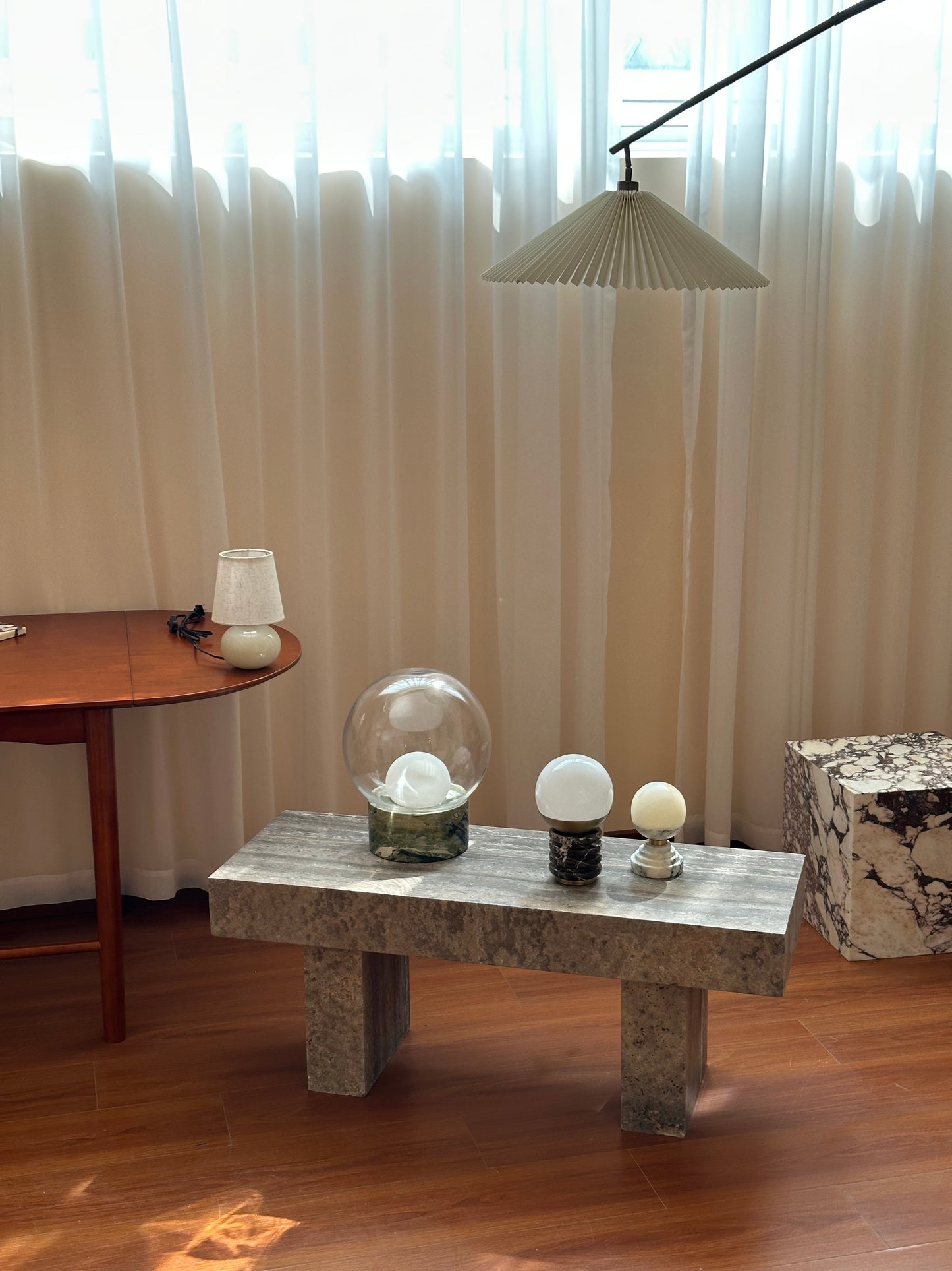 Maron Marble Table Lamp