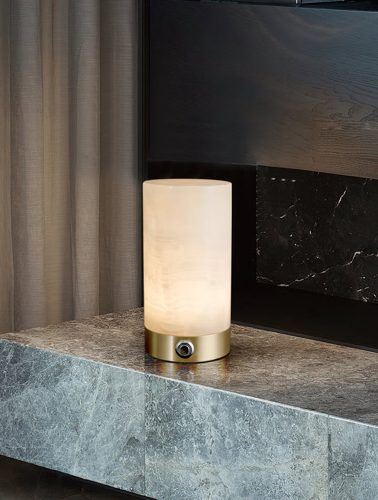 Kelvin Alabaster Table Lamp (built-in battery)