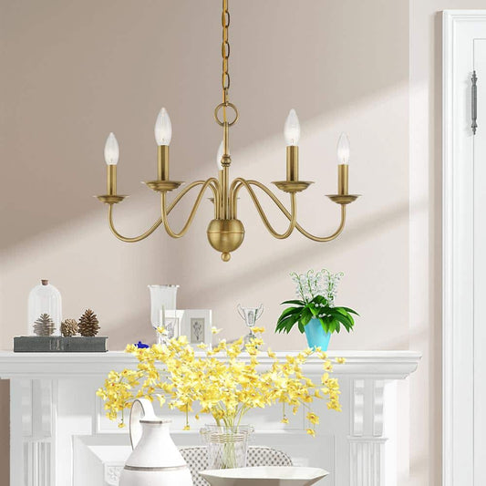 Tove Brass Chandelier