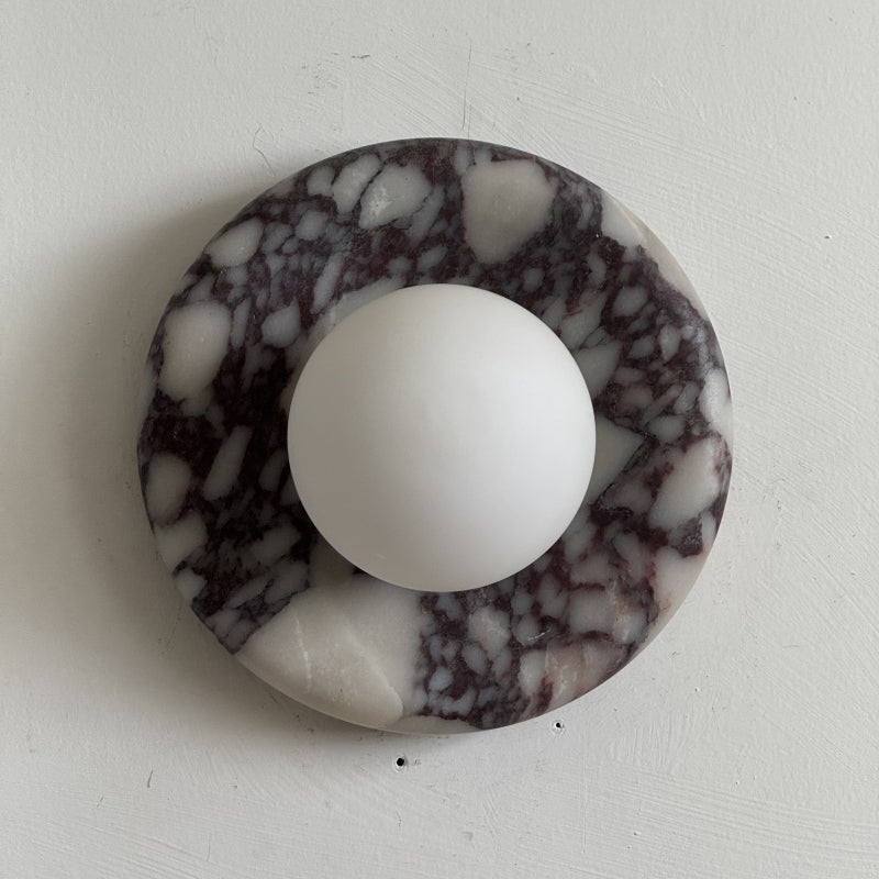 Solene Purple Marble Wall Sconce