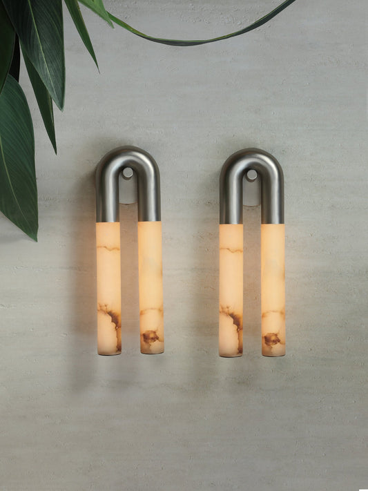 Zeme Alabaster Wall Sconce
