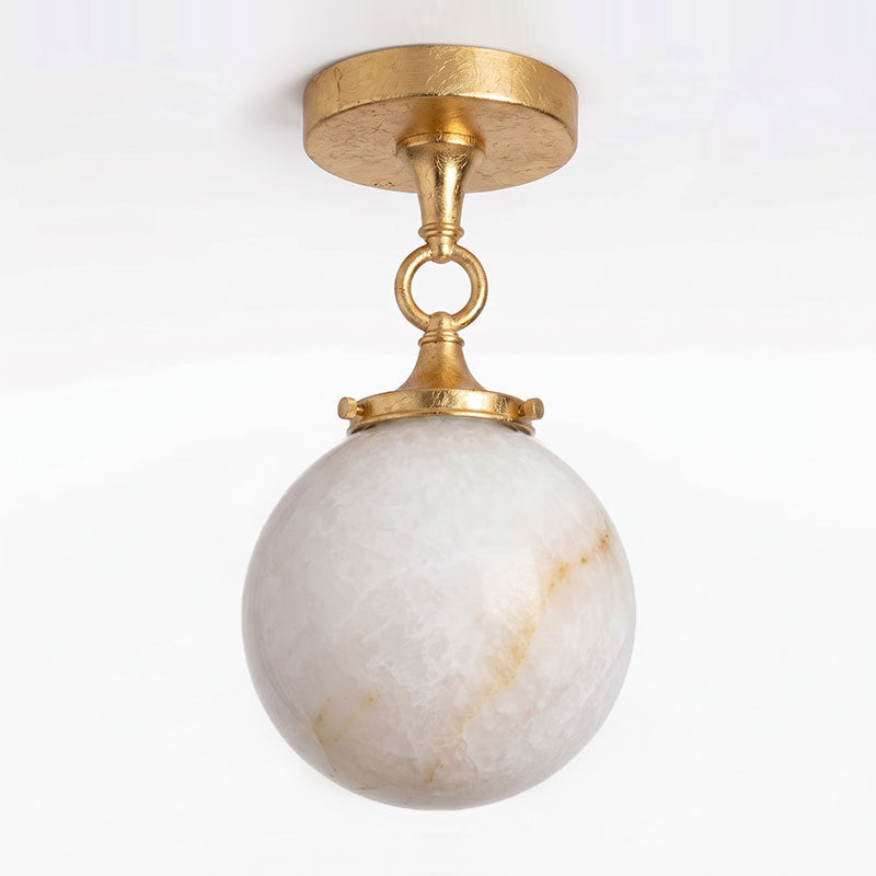 Umbel Alabaster Semi-Flush Mount