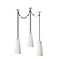 Industrial Cascade Chain Alabaster Chandelier
