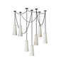 Industrial Cascade Chain Alabaster Chandelier