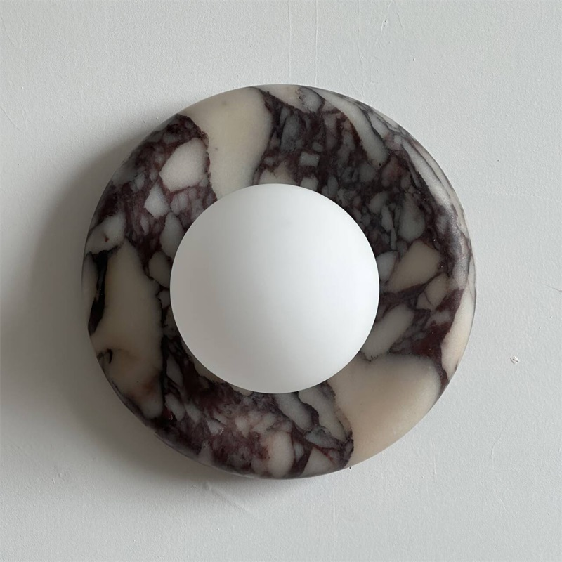 Solene Purple Marble Wall Sconce