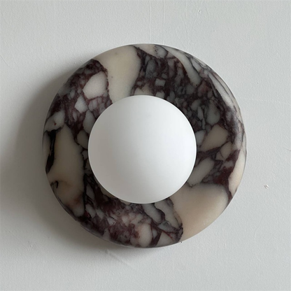 Solene Purple Marble Wall Sconce