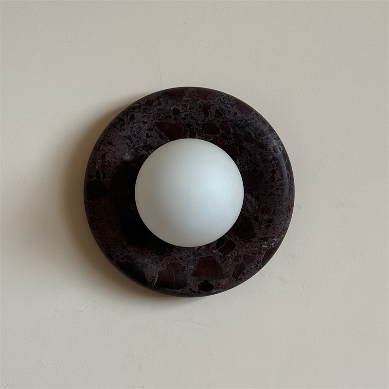 Solene Deep Purple Marble Wall Sconce