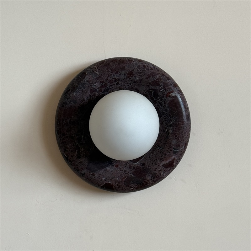 Solene Deep Purple Marble Wall Sconce