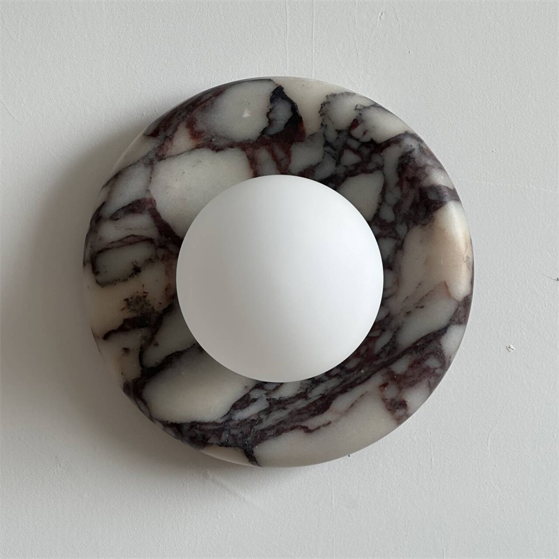 Solene Purple Marble Wall Sconce