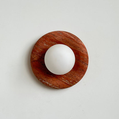 Solene Travertine Wall Sconce