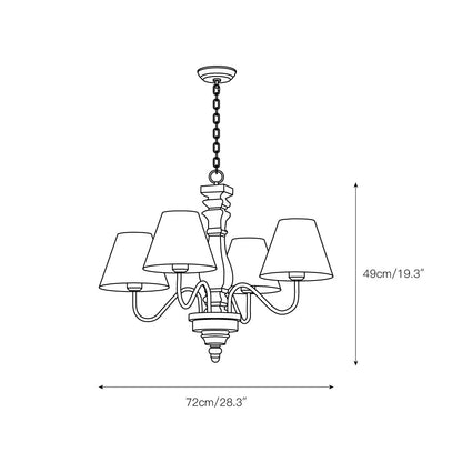 Yaro Wood Chandelier