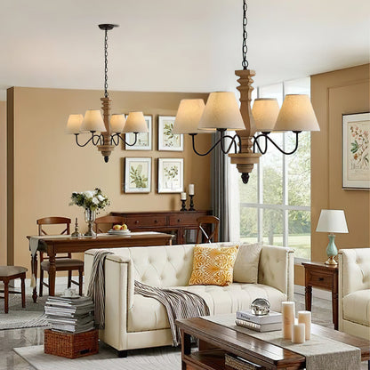 Yaro Wood Chandelier
