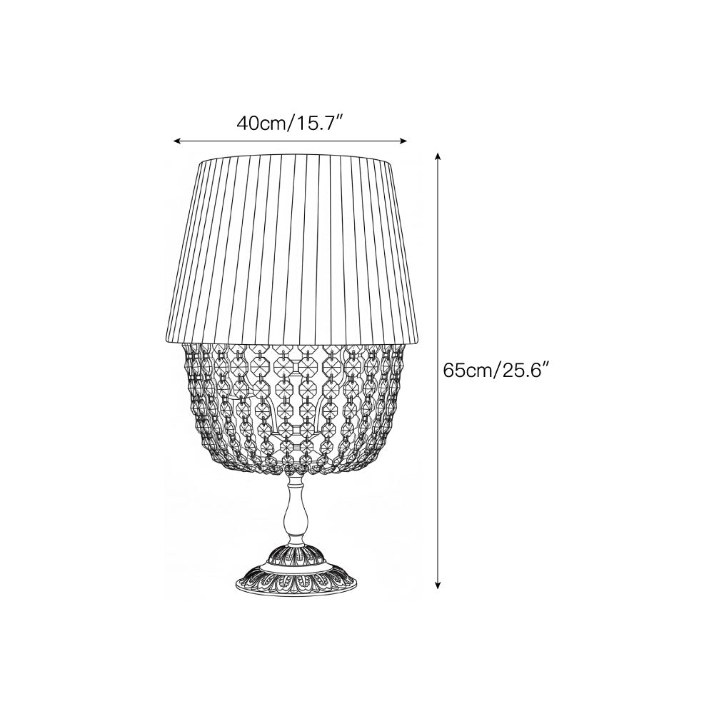 Adelia Crystal Table Lamp