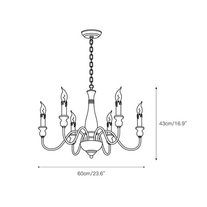Belan Country Candle Chandelier