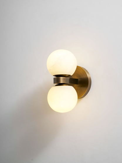 Zela Globe Alabaster Wall Lamp